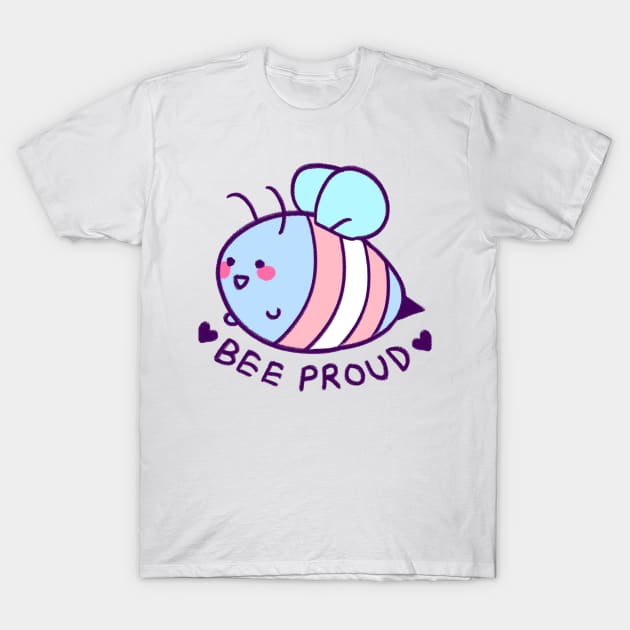 BEE proud: transgender flag T-Shirt by strasberrie